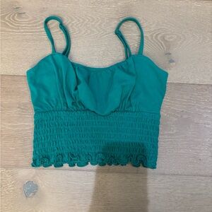 Green Hollister Cropped Tank Size XS